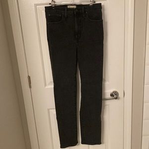 Madewell the perfect vintage jean, black, 29 tall